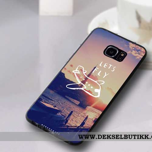 Etui Samsung Galaxy S7 Edge Silikon Stjernene Alt Inkludert Deksel Svart, Samsung Galaxy S7 Edge Bes