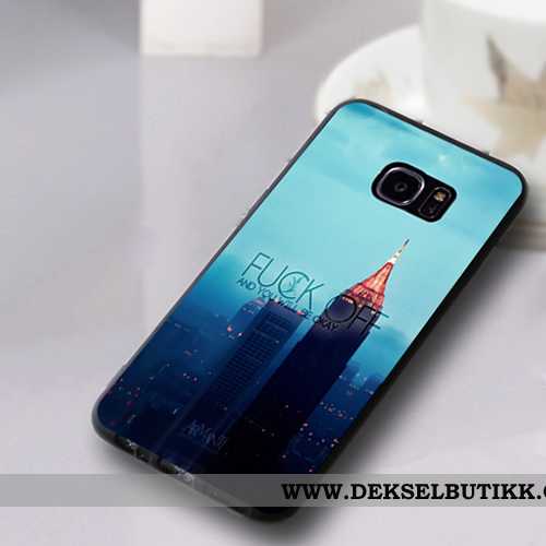 Etui Samsung Galaxy S7 Edge Silikon Stjernene Alt Inkludert Deksel Svart, Samsung Galaxy S7 Edge Bes