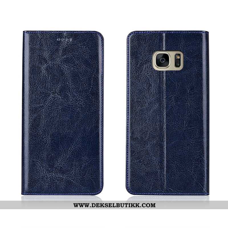 Etui Samsung Galaxy S7 Edge Skinndeksel Deksel Stjernene Svart, Samsung Galaxy S7 Edge Skinn Kjøpe