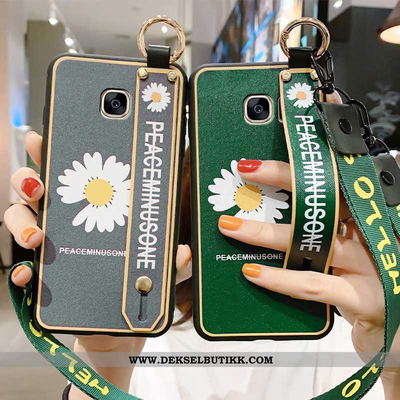 Etui Samsung Galaxy S7 Kreativ Stjernene Anti-fall Farge Malt Grønn, Deksel Samsung Galaxy S7 Trend 