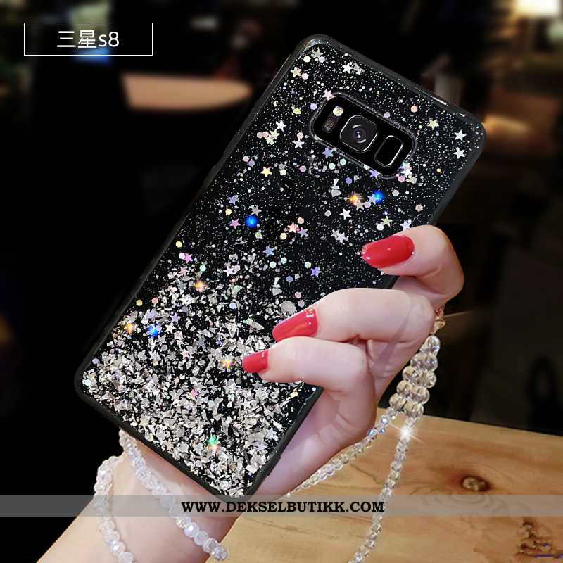 Etui Samsung Galaxy S8 Av Personlighet Pulver Beskyttelse Hengende Ornamenter Svart, Deksel Samsung 