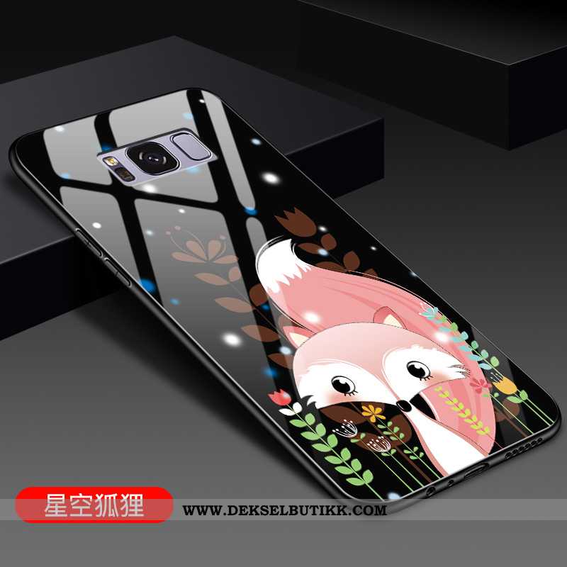 Etui Samsung Galaxy S8 Cartoon Stjernene Glass Av Personlighet Rød, Deksel Samsung Galaxy S8 Vakker 