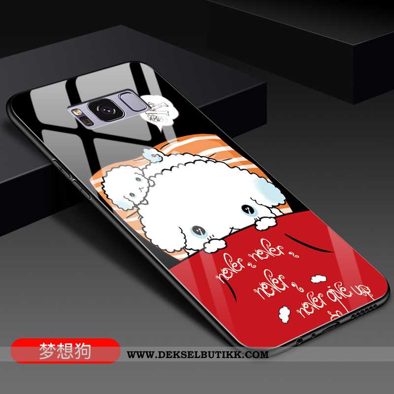 Etui Samsung Galaxy S8 Cartoon Stjernene Glass Av Personlighet Rød, Deksel Samsung Galaxy S8 Vakker 