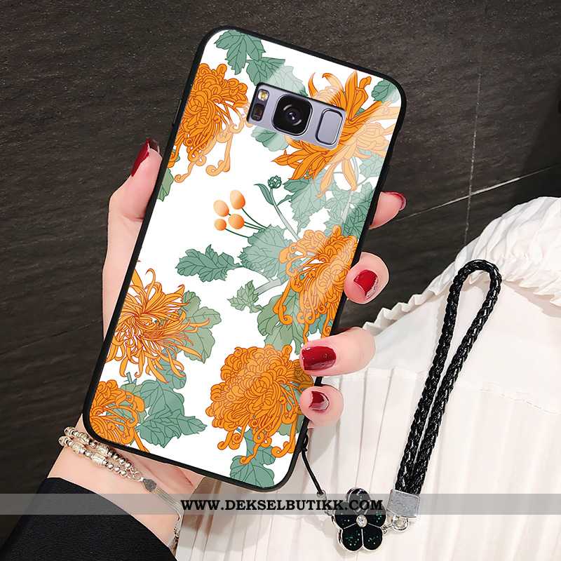 Etui Samsung Galaxy S8+ Glass Anti-fall Alt Inkludert Solsikke Svart, Deksel Samsung Galaxy S8+ Besk