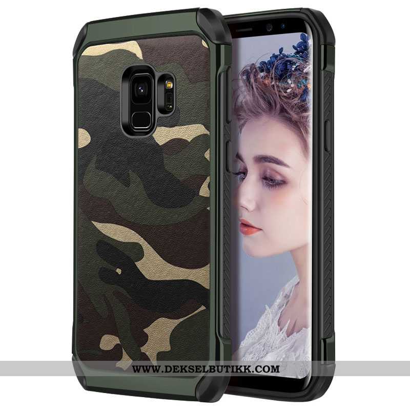 Etui Samsung Galaxy S9 Beskyttelse Anti-fall Stjernene Mobiltelefon Khaki, Deksel Samsung Galaxy S9 