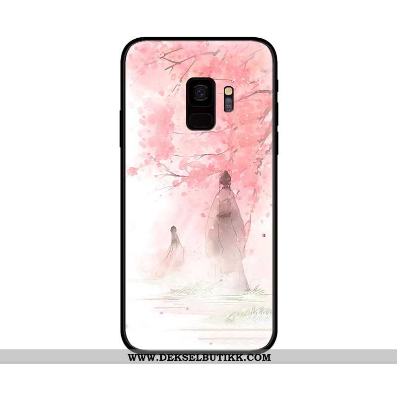 Etui Samsung Galaxy S9 Beskyttelse Myke Silikon Stjernene Lilla, Deksel Samsung Galaxy S9 Nubuck Bil