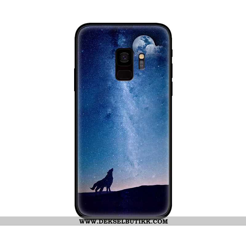 Etui Samsung Galaxy S9 Beskyttelse Myke Silikon Stjernene Lilla, Deksel Samsung Galaxy S9 Nubuck Bil