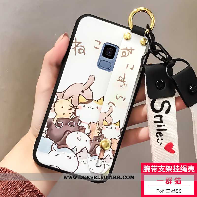 Etui Samsung Galaxy S9 Cartoon Silikon Hvit Anti-fall Hvitt, Deksel Samsung Galaxy S9 Trend Salg