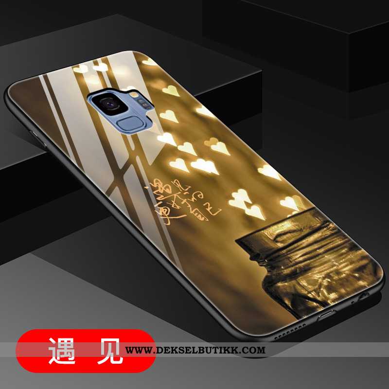 Etui Samsung Galaxy S9 Glass Stjernene Mobiltelefon Hard Gull, Deksel Samsung Galaxy S9 Av Personlig