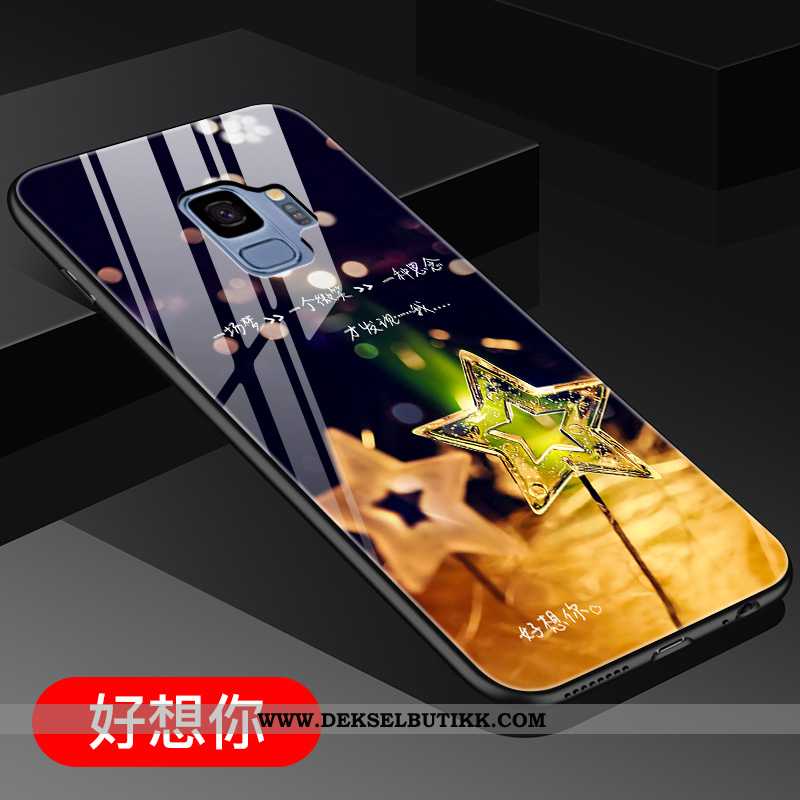 Etui Samsung Galaxy S9 Glass Stjernene Mobiltelefon Hard Gull, Deksel Samsung Galaxy S9 Av Personlig