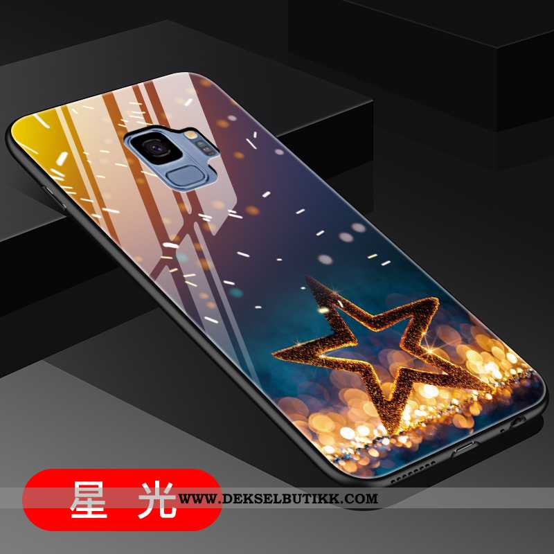 Etui Samsung Galaxy S9 Glass Stjernene Mobiltelefon Hard Gull, Deksel Samsung Galaxy S9 Av Personlig