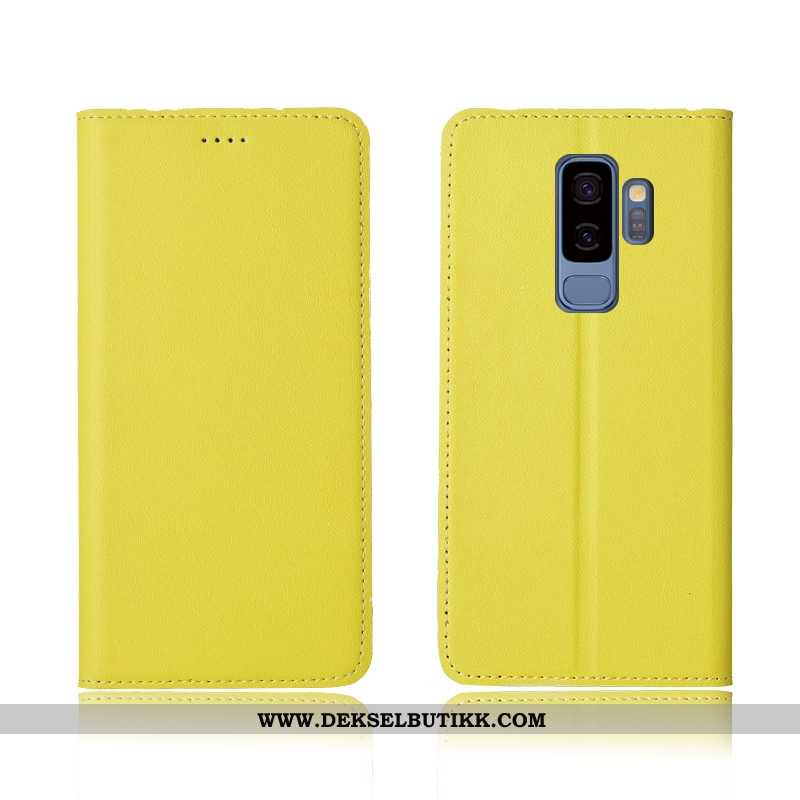 Etui Samsung Galaxy S9+ Myke Mobiltelefon Alt Inkludert Anti-fall Gul, Deksel Samsung Galaxy S9+ Sil