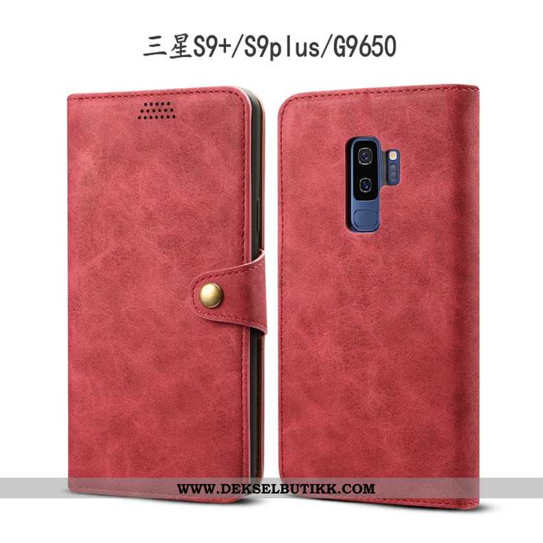 Etui Samsung Galaxy S9+ Myke Stjernene Anti-fall Rød, Deksel Samsung Galaxy S9+ Beskyttelse Rabatt