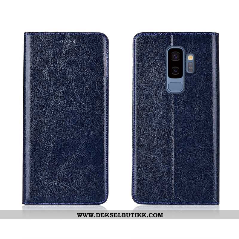 Etui Samsung Galaxy S9+ Skinn Myke Clamshell Khaki, Deksel Samsung Galaxy S9+ Mønster Billige