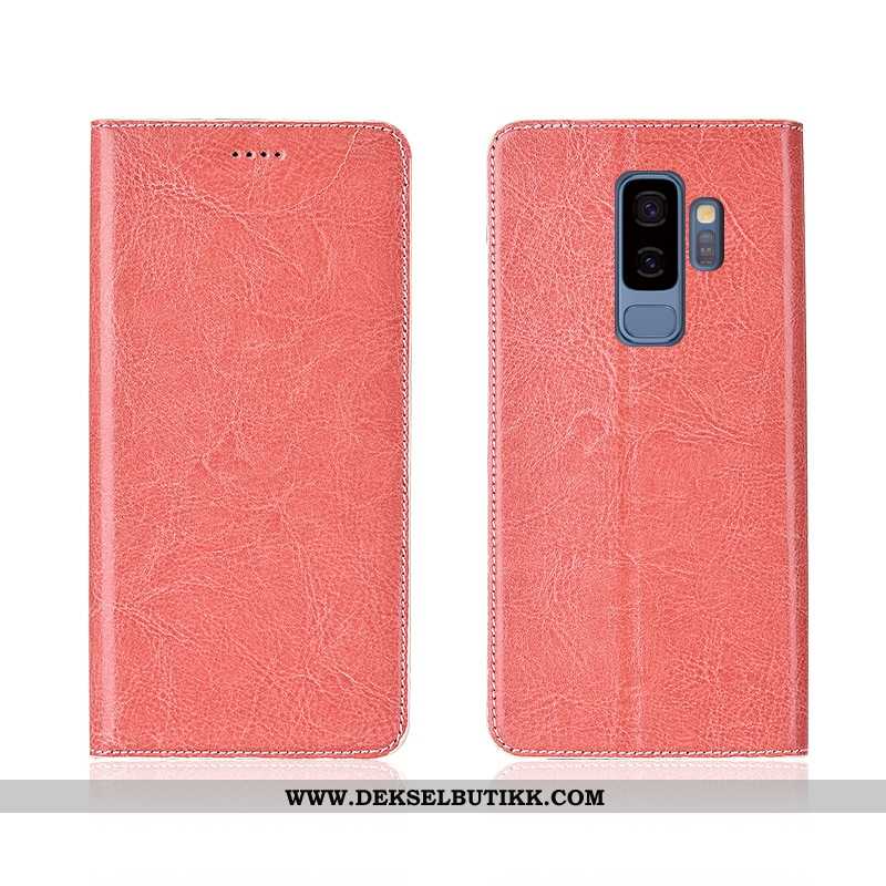 Etui Samsung Galaxy S9+ Skinn Myke Clamshell Khaki, Deksel Samsung Galaxy S9+ Mønster Billige