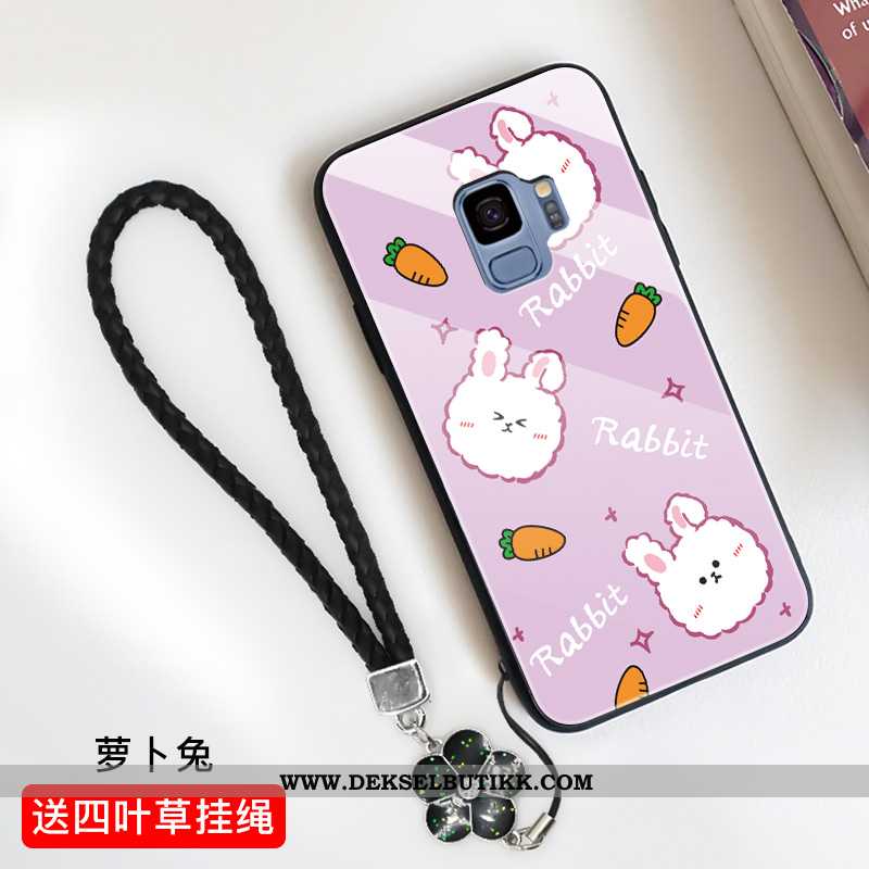 Etui Samsung Galaxy S9 Trend Anti-fall Alt Inkludert Cartoon Lilla, Deksel Samsung Galaxy S9 Glass B