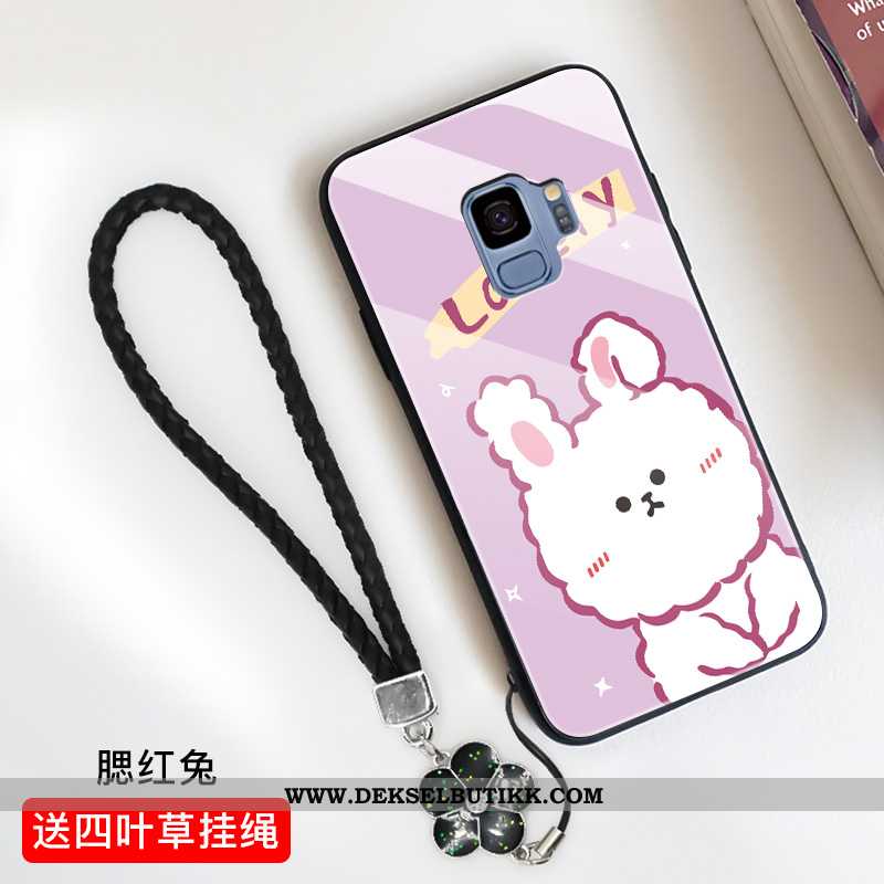 Etui Samsung Galaxy S9 Trend Anti-fall Alt Inkludert Cartoon Lilla, Deksel Samsung Galaxy S9 Glass B