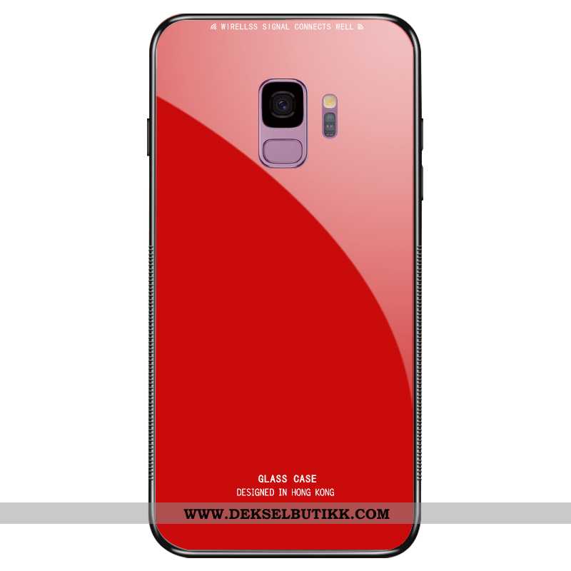 Etui Samsung Galaxy S9 Trend Deksel Tempe~~pos Skjermbeskytter Rød, Samsung Galaxy S9 Myke Tilbud