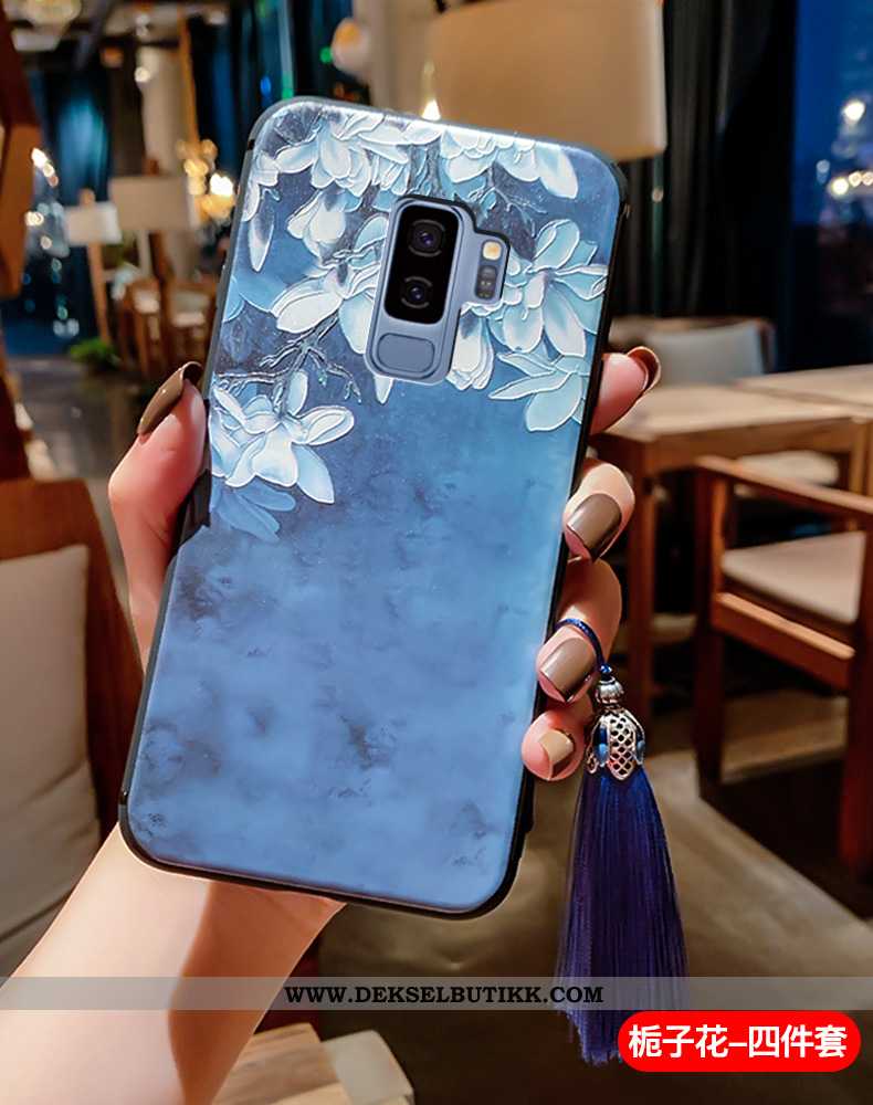 Etui Samsung Galaxy S9+ Ultra Beskyttelse Silikon Blå, Deksel Samsung Galaxy S9+ Tynne Tilbud