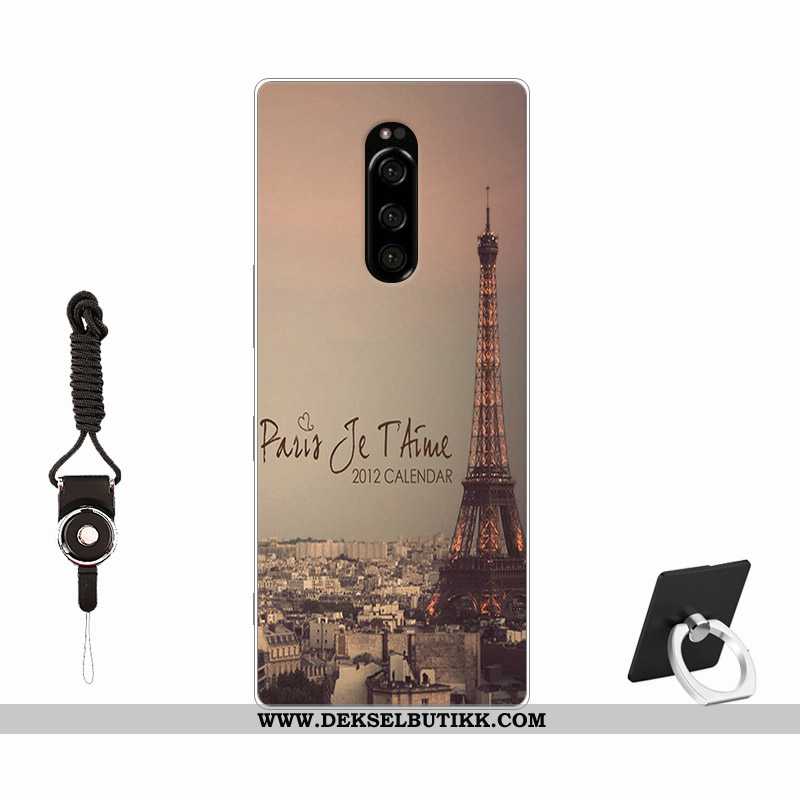 Etui Sony Xperia 1 Av Personlighet Tempe~~pos Deksel Farge Malt Rosa, Sony Xperia 1 Trend Tilbud