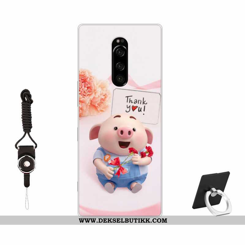 Etui Sony Xperia 1 Av Personlighet Tempe~~pos Deksel Farge Malt Rosa, Sony Xperia 1 Trend Tilbud