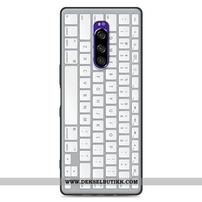 Etui Sony Xperia 1 Silikon Anti-fall Kreativ Rød, Deksel Sony Xperia 1 Beskyttelse Tilbud