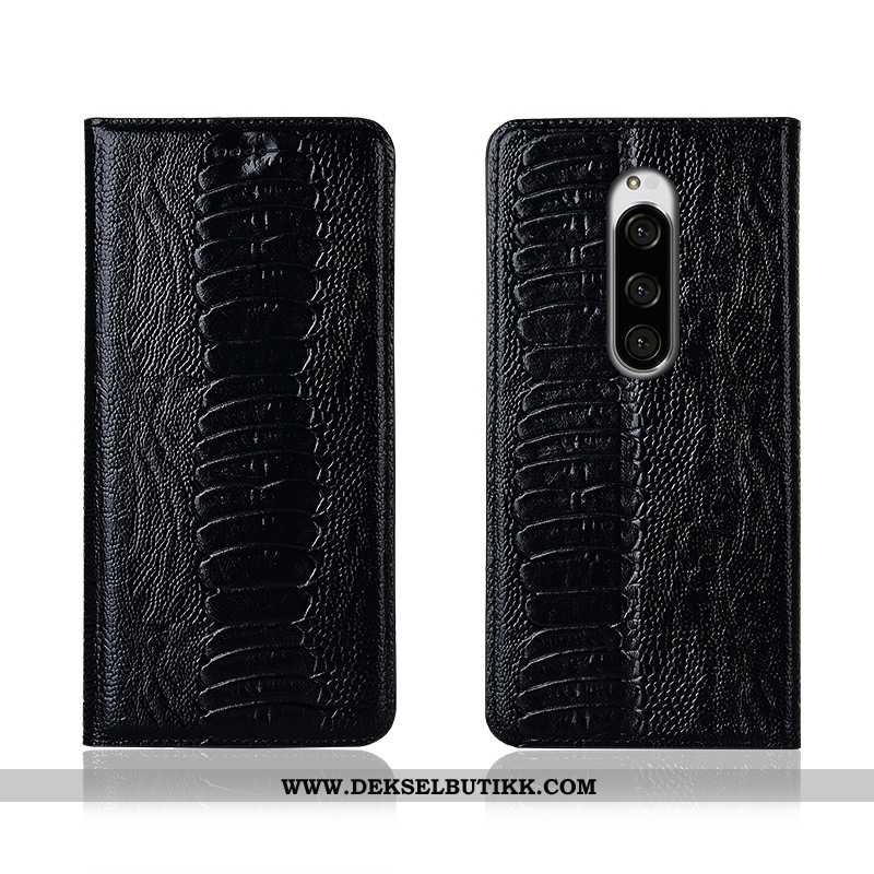 Etui Sony Xperia 1 Skinndeksel Alt Inkludert Beskyttelse Silikon Svart, Deksel Sony Xperia 1 Nubuck 