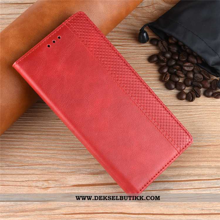 Etui Sony Xperia 10 Plus Lommebok Magnetisk Skinndeksel Folio Svart, Deksel Sony Xperia 10 Plus Besk