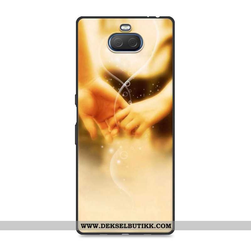 Etui Sony Xperia 10 Plus Myke Beskyttelse Kreativ Gul, Deksel Sony Xperia 10 Plus Silikon Billige