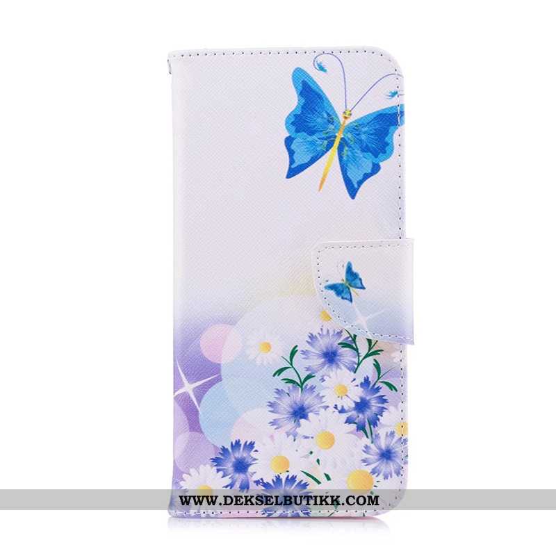 Etui Sony Xperia 10 Skinndeksel Farge Malt Deksel Hvit Hvitt, Sony Xperia 10 Beskyttelse Tilbud