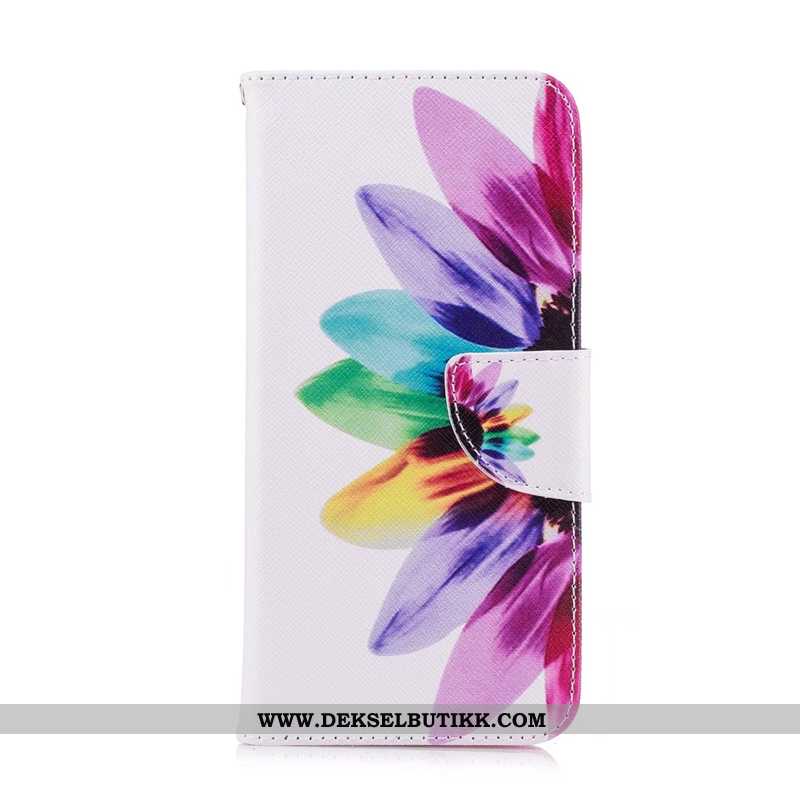 Etui Sony Xperia 10 Skinndeksel Farge Malt Deksel Hvit Hvitt, Sony Xperia 10 Beskyttelse Tilbud