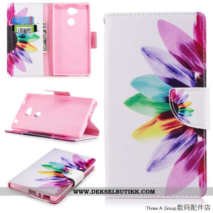 Etui Sony Xperia L2 Silikon Myke Hvit Hvitt, Deksel Sony Xperia L2 Beskyttelse Billige