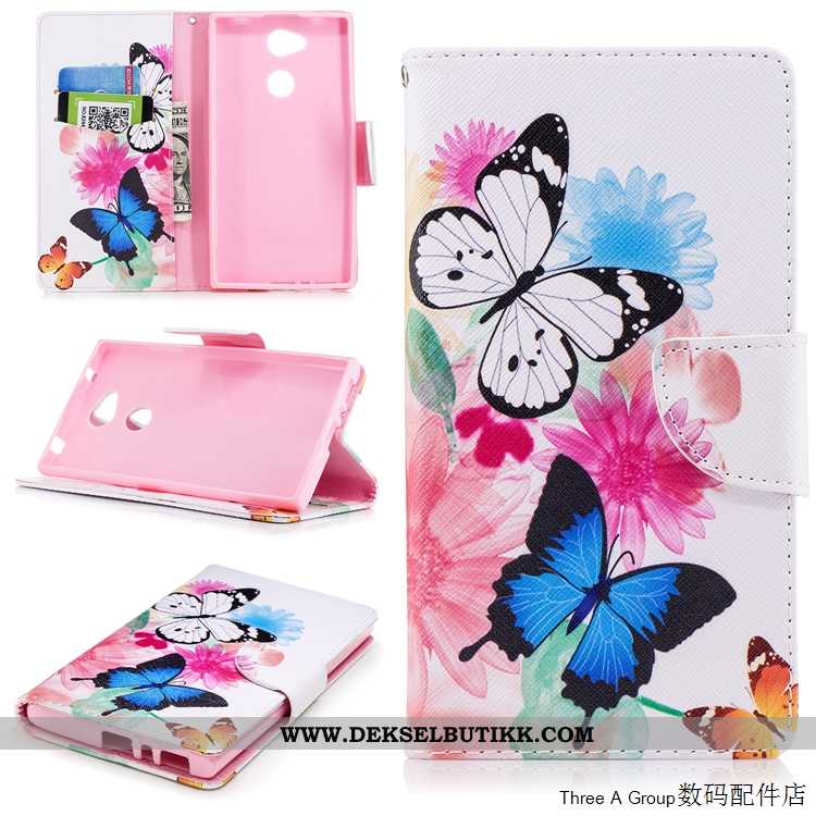 Etui Sony Xperia L2 Silikon Myke Hvit Hvitt, Deksel Sony Xperia L2 Beskyttelse Billige