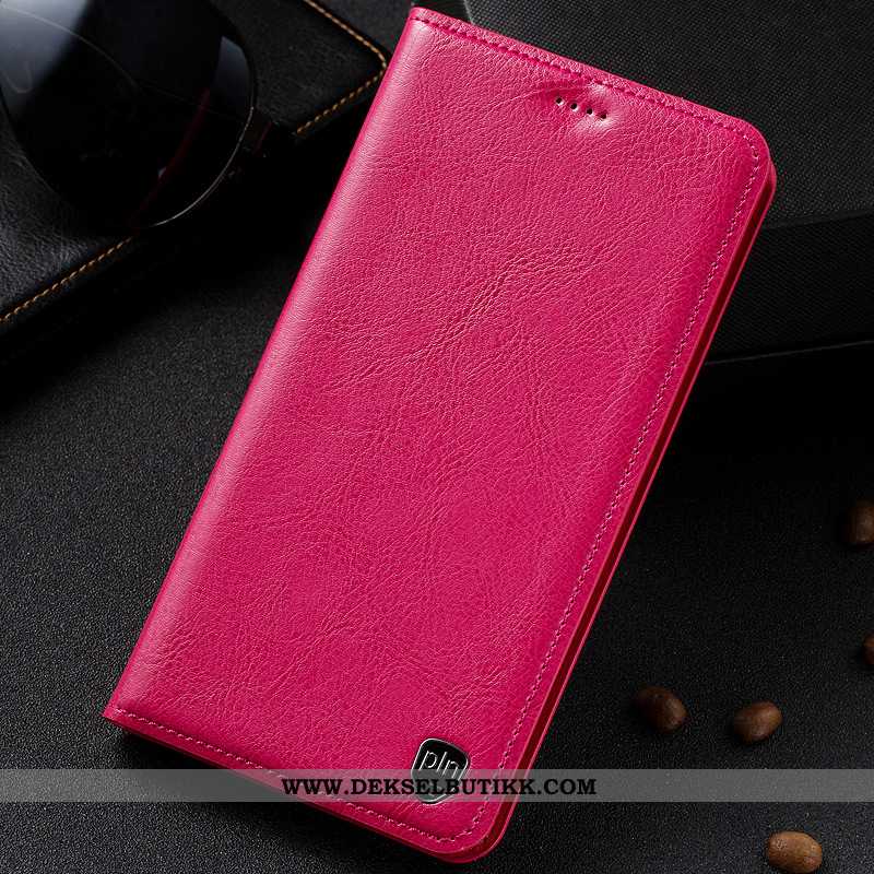 Etui Sony Xperia Xa1 Plus Skinn Beskyttelsedeksel Clamshell Svart, Deksel Sony Xperia Xa1 Plus Manua