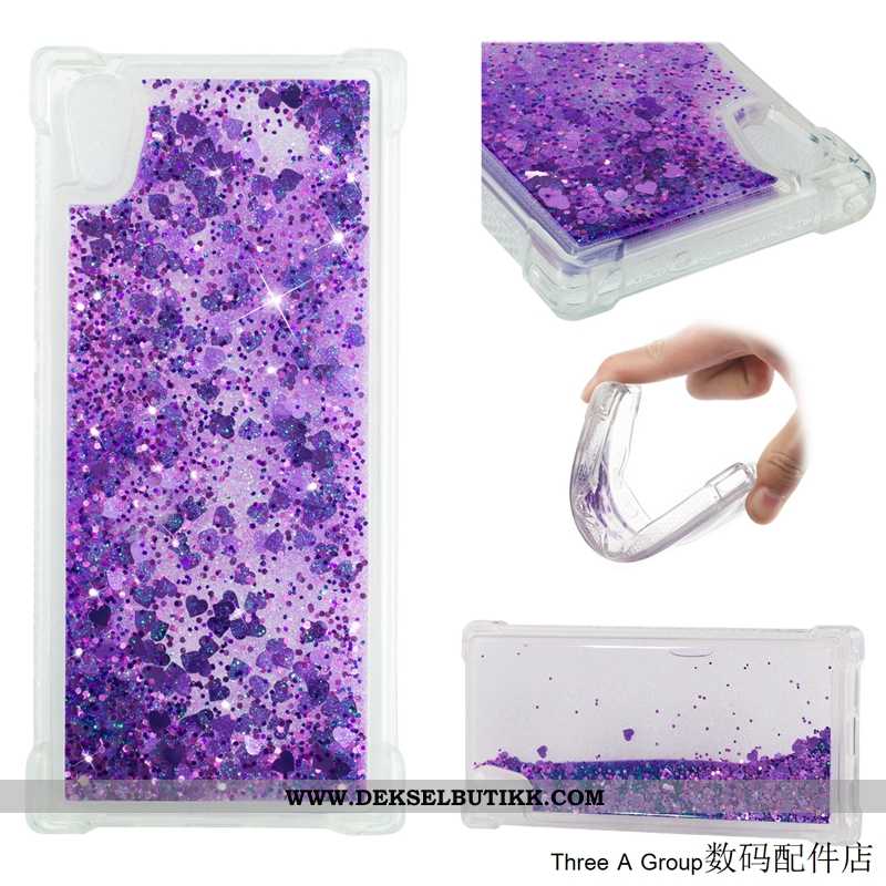 Etui Sony Xperia Xa1 Trend Enkel Rosa Quicksand, Deksel Sony Xperia Xa1 Myke Butikk