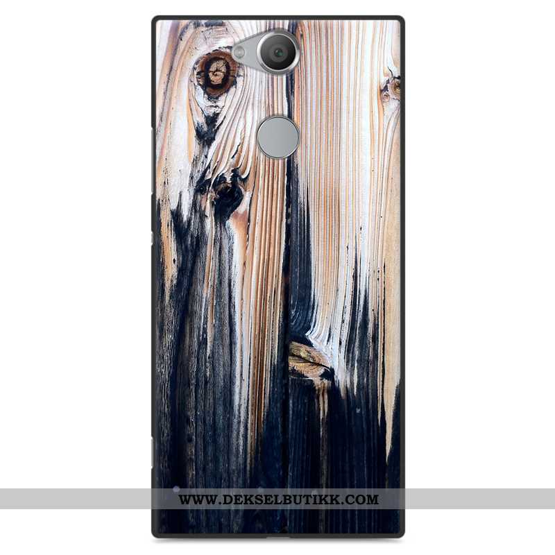 Etui Sony Xperia Xa2 Plus Wood Anti-fall Grå Mønster, Deksel Sony Xperia Xa2 Plus Myke Butikk