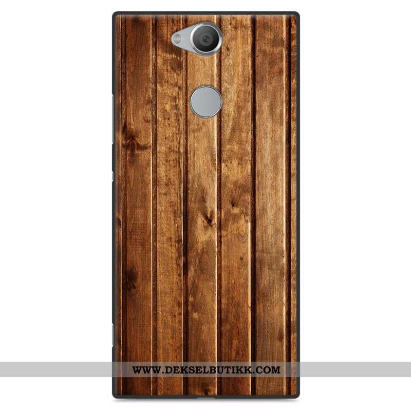 Etui Sony Xperia Xa2 Plus Wood Anti-fall Grå Mønster, Deksel Sony Xperia Xa2 Plus Myke Butikk