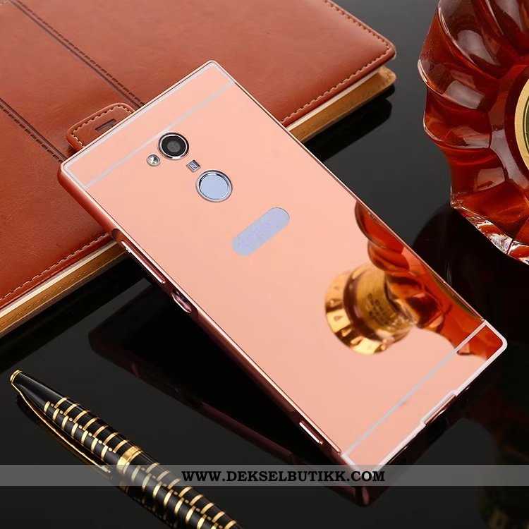 Etui Sony Xperia Xa2 Ultra Metall Deksel Mobiltelefon Speil Gull, Sony Xperia Xa2 Ultra Beskyttelse 