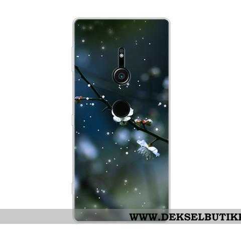 Etui Sony Xperia Xz2 Beskyttelse Farge Malt Svart Myke, Deksel Sony Xperia Xz2 Cartoon Tilbud