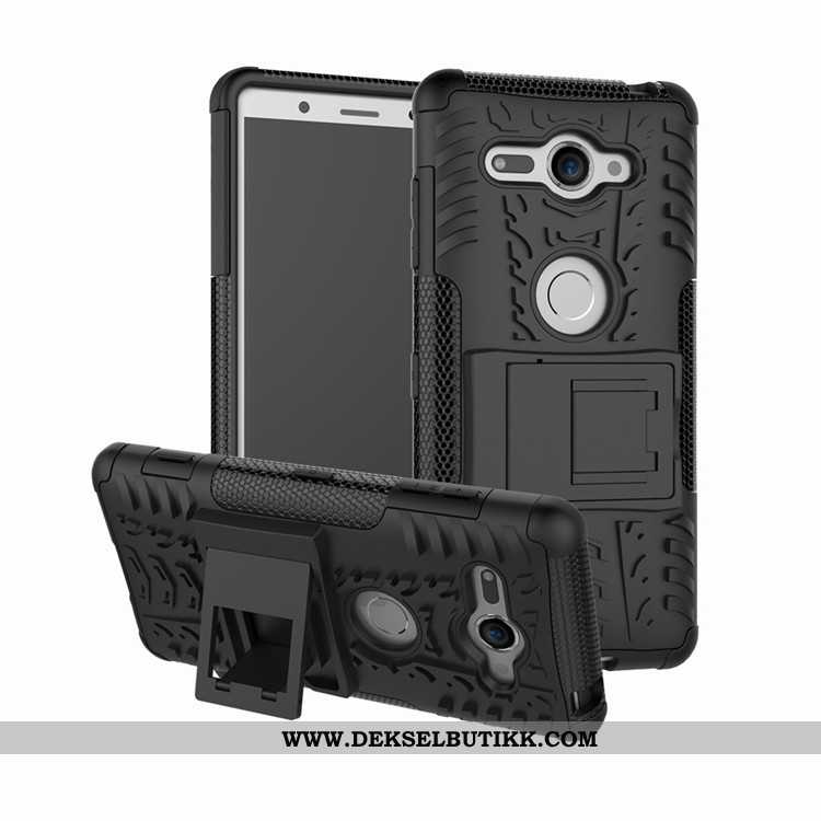 Etui Sony Xperia Xz2 Compact Beskyttelse Anti-fall Svart, Deksel Sony Xperia Xz2 Compact Støtte Salg