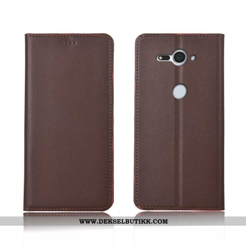 Etui Sony Xperia Xz2 Compact Beskyttelse Silikon Mobiltelefon Clamshell Brun, Deksel Sony Xperia Xz2