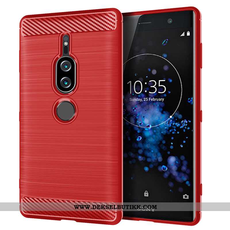 Etui Sony Xperia Xz2 Premium Myke Mobiltelefon Silke Anti-fall Rød, Deksel Sony Xperia Xz2 Premium S