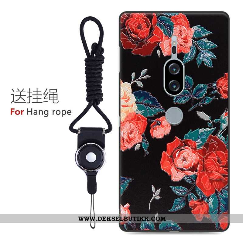 Etui Sony Xperia Xz2 Premium Relieff Rosa Alt Inkludert Mobiltelefon, Deksel Sony Xperia Xz2 Premium