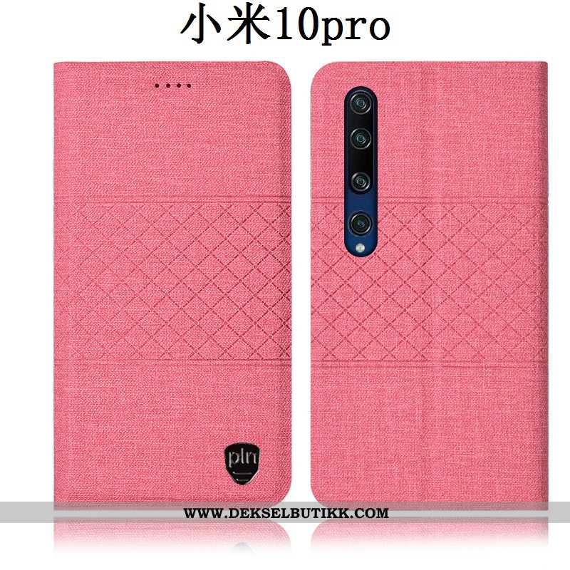 Etui Xiaomi Mi 10 Pro Bomull Beskyttelse Mobiltelefon Anti-fall Rosa, Deksel Xiaomi Mi 10 Pro Skinnd