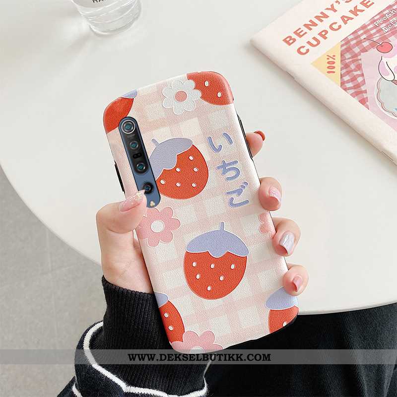 Etui Xiaomi Mi 10 Pro Mønster Frukt Rød Alt Inkludert Rosa, Deksel Xiaomi Mi 10 Pro Myke Tilbud