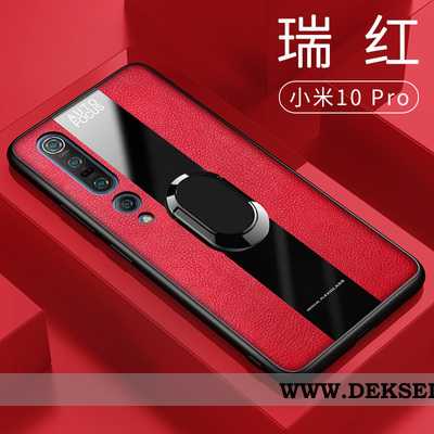 Etui Xiaomi Mi 10 Pro Silikon Anti-fall Deksel Magnetisk Rød, Xiaomi Mi 10 Pro Skinndeksel Billige