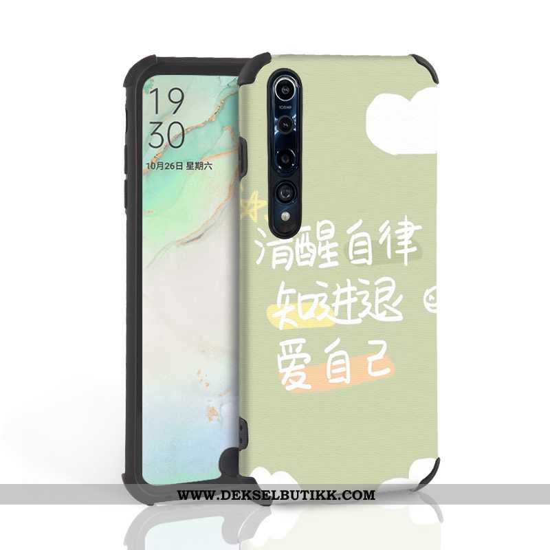 Etui Xiaomi Mi 10 Pro Silikon Mobiltelefon Deksel Anti-fall Grønn, Xiaomi Mi 10 Pro Kreativ Tilbud