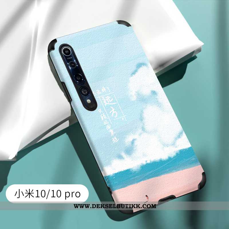 Etui Xiaomi Mi 10 Pro Silikon Mobiltelefon Deksel Anti-fall Grønn, Xiaomi Mi 10 Pro Kreativ Tilbud