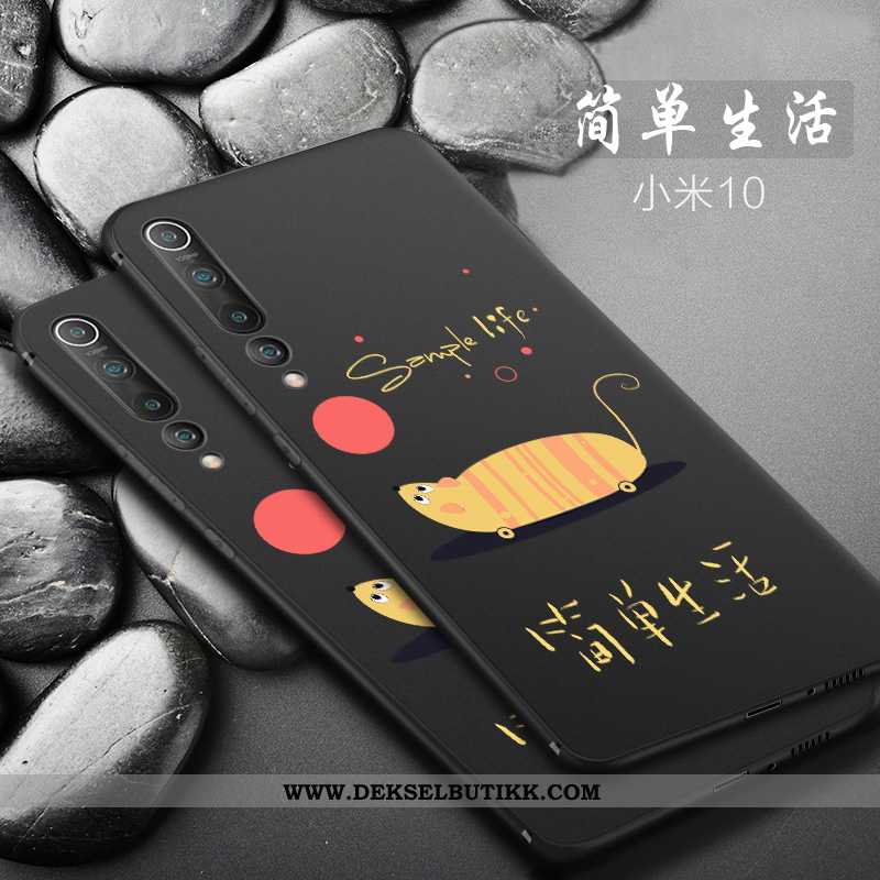 Etui Xiaomi Mi 10 Silikon Nubuck Mobiltelefon Alt Inkludert Svart, Deksel Xiaomi Mi 10 Beskyttelse P