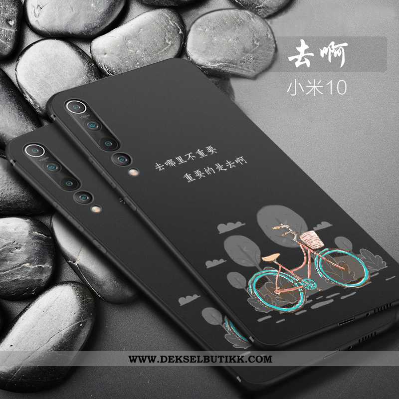 Etui Xiaomi Mi 10 Silikon Nubuck Mobiltelefon Alt Inkludert Svart, Deksel Xiaomi Mi 10 Beskyttelse P